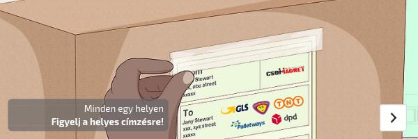 Íme a helyes csomag címzés belföldre
